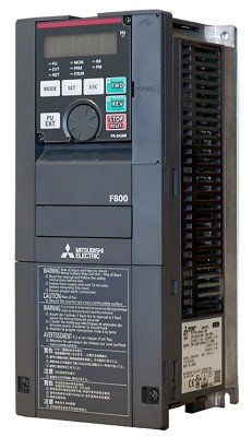 Инверторные приводы FR-F840-00470-2-60 Mitsubishi F800 Inverter Drive 22 kW with EMC Filter, 3-Phase In, 400 V ac, IP20