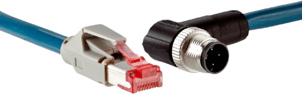 Датчики+кабели переключателя+соединители SSL-2J04-H05ME Sick M12 4-Pin (Head A), RJ45 8-Pin (Head B) 5m Male Plug Connector and Cable