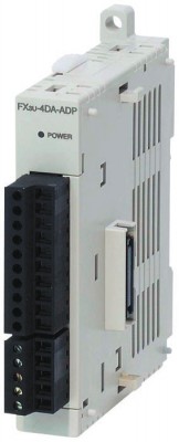 ПЛК: Модули ввода/вывода FX3U-4AD-TC-ADP Mitsubishi FX3U Series PLC I/O Module 4 Inputs, 5 V dc, 24 V dc, 106 x 17.6 x 89.5 mm