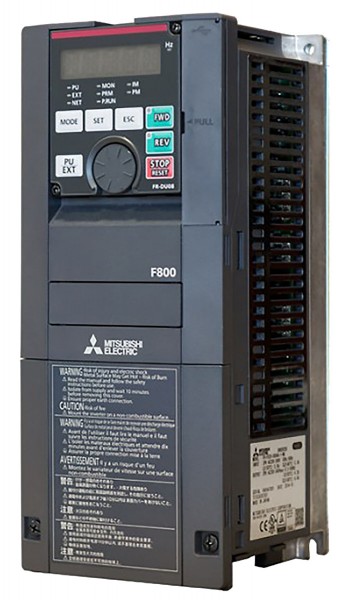 Инверторные приводы FR-F840-00052-2-60 Mitsubishi F800 Inverter Drive 2.2 kW with EMC Filter, 3-Phase In, 400 V ac, IP20