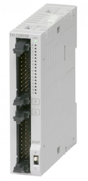 ПЛК: Модули ввода/вывода FX5-C32ET/DSS Mitsubishi FX5 Digital I/O Module 16 Inputs, 16 Outputs 800 mA 24 V dc, 20.1 x 90 x 87 mm
