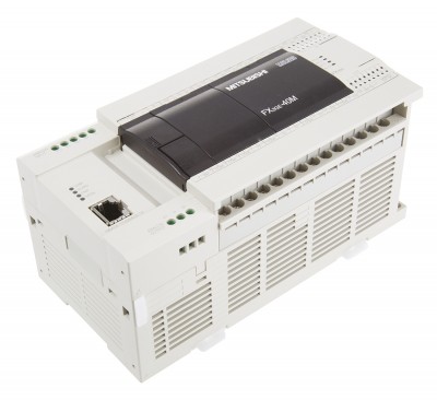 ПЛК: Центральные процессоры FX3GE-40MR-ES Mitsubishi FX3GE PLC CPU, ModBus Networking, 32000 Steps Program Capacity, 24 Inputs, 16 Outputs, 100 → 240 V ac