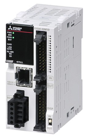 ПЛК: Центральные процессоры FX5UC-32MT/DSS Mitsubishi MELSEC iQ-F PLC CPU Computer Interface, 128 kB Program Capacity, 16 Inputs, 16 Outputs, 5 V dc, 24 V dc