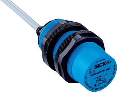 Емкостной датчик положения CM30-25NPP-EW1 Sick Capacitive sensor 4 → 25 mm length 81mm PNP supply voltage 10 → 36 V dc IP68, IP69K