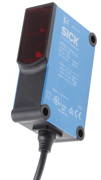 Фотоэлектрические датчики WTB27-3P1111 Sick Diffuse Photoelectric Sensor 30 → 1600 mm Detection Range PNP IP66, IP67 Block Style WTB27-3P1111