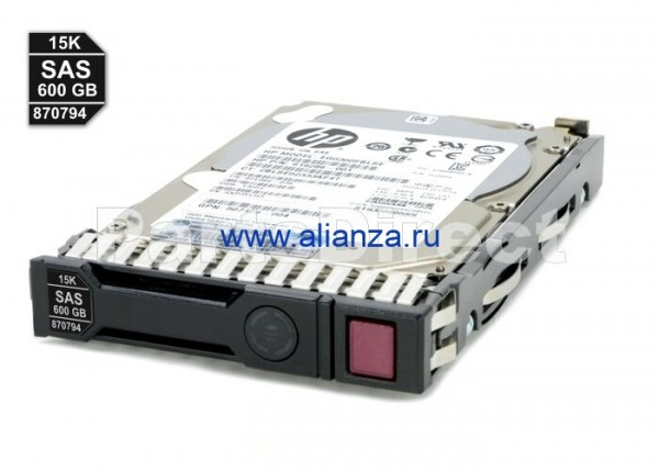 870794-001 Жесткий диск HP G8-G10 600-GB 12G 15K 2.5 SAS SC