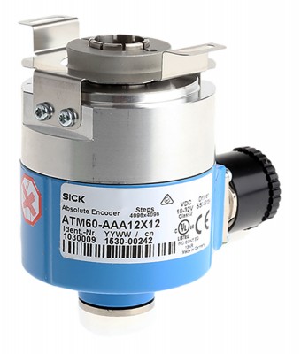 Преобразователи угол-код (энкодеры) ATM60-AAA12X12 Sick Absolute Encoder 8192 ppr 3000rpm Hollow 10 → 32 V dc