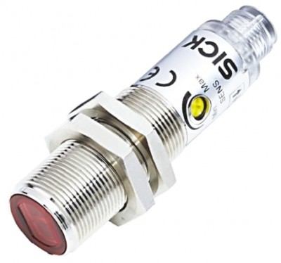 Фотоэлектрические датчики VL18-3N3140 Sick Retro-reflective Photoelectric Sensor 0.05 → 3.7 m Detection Range NPN IP67 Barrel Style VL18-3N3140