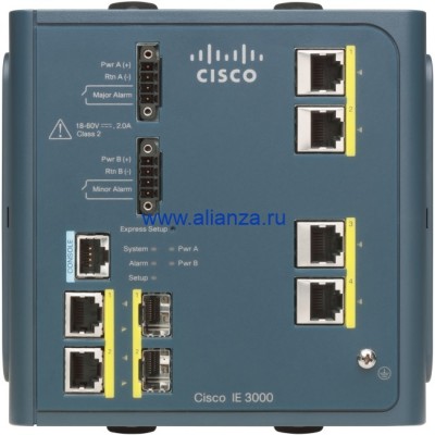 Коммутатор Cisco IE-3000-4TC IE 3000 Switch, 4 10/100 + 2 T/SFP