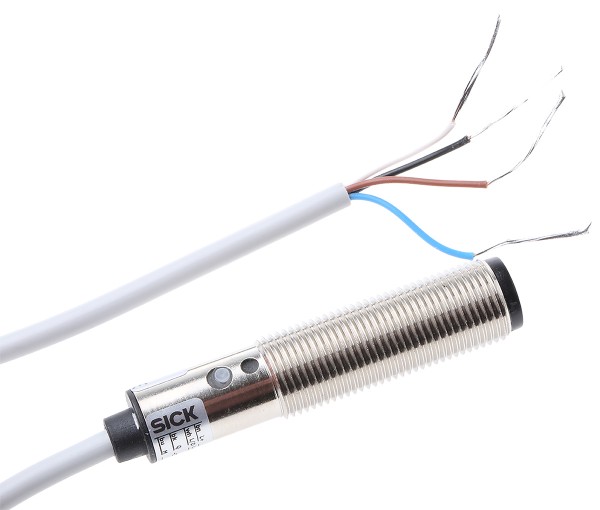 Фотоэлектрические датчики VT12T-2P112 Sick Diffuse Photoelectric Sensor 115 mm Detection Range PNP IP67 Barrel Style VT12T-2P112