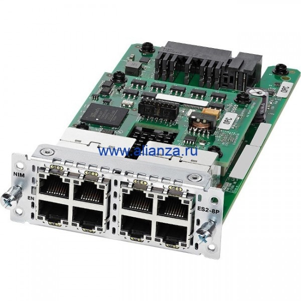 Модуль Cisco NIM-ES2-8-P 8-port PoE/PoE+ Layer 2 Gigabit Ethernet LAN Switch NIM