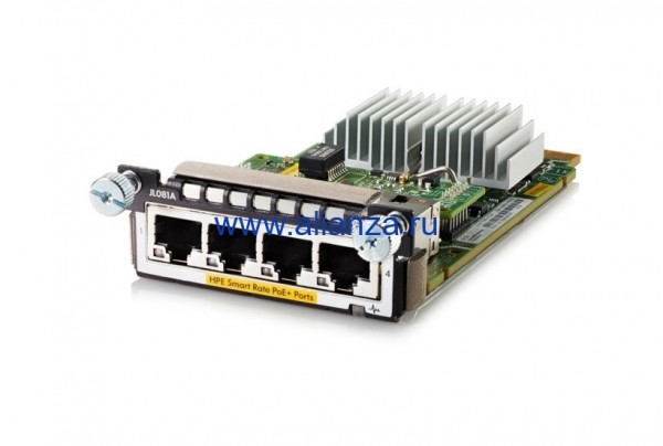 HPE JL081A - Модуль Aruba 3810M/2930M 4 1/2.5/5/10 GbE HPE Smart Rate Module