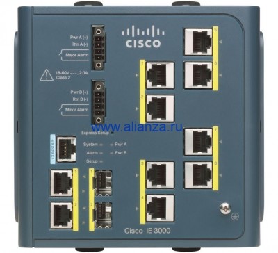 Коммутатор Cisco IE-3000-8TC IE 3000 Switch, 8 10/100 + 2 T/SFP