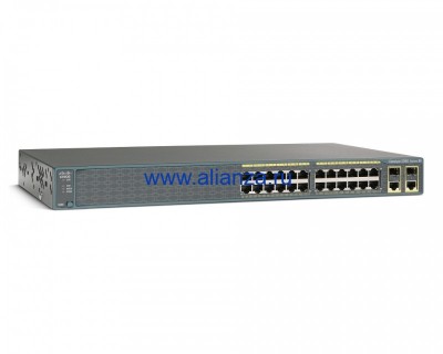 Коммутатор Cisco WS-C2960R+24PC-S Catalyst 2960 Plus 24 10/100 PoE + 2 T/SFP LAN Lite, Russia