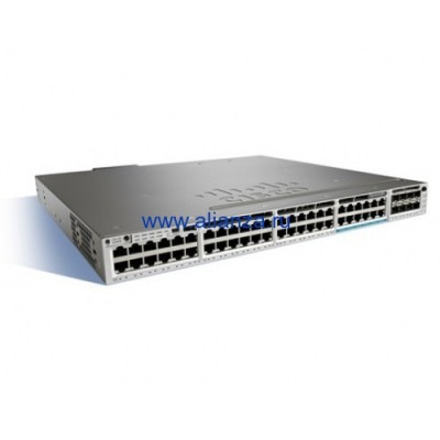 Коммутатор Cisco WS-C3850-12X48UW-S Catalyst 3850 48 port(12 mGig) UPOE IPB with 5 AP Lic