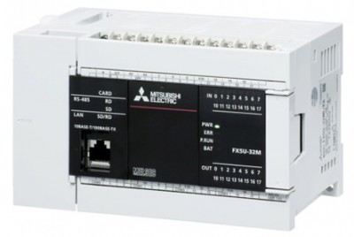 ПЛК: Центральные процессоры FX5U-32MR/DS Mitsubishi MELSEC iQ-F PLC CPU Computer Interface, 128 kB Program Capacity, 16 Inputs, 16 Outputs, 5 V dc, 24 V dc