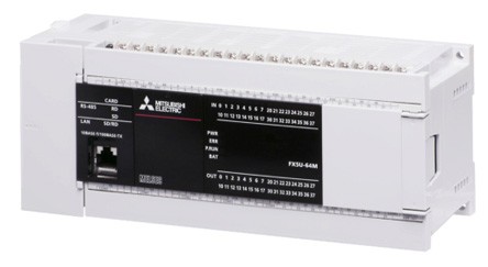 ПЛК: Центральные процессоры FX5U-64MT/DSS Mitsubishi MELSEC iQ-F PLC CPU Computer Interface, 128 kB Program Capacity, 32 Inputs, 32 Outputs, 5 V dc, 24 V dc