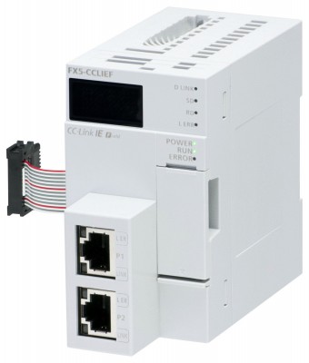 ПЛК: Модули ввода/вывода FX5-CCLIEF Mitsubishi FX5 Control Module 4 Inputs, 4 Outputs 24 V dc, 50 x 90 x 103 mm
