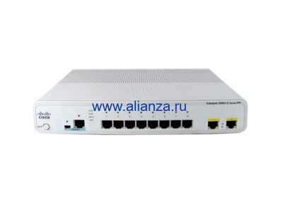 Коммутатор Cisco WS-C2960CPD-8TT-L - Switch 8 FE, 2 x 1G, PoE+ LAN Base