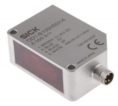 Фотоэлектрические датчики OD1-B100H50I14 Sick Distance Distance Sensor 50 → 150 mm Detection Range Analogue IP67 Block Style OD1-B100H50I14