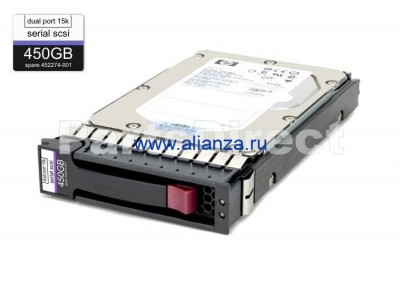 DF0450B8054 Жесткий диск HP 450-GB 3G 15K 3.5 DP SAS HDD