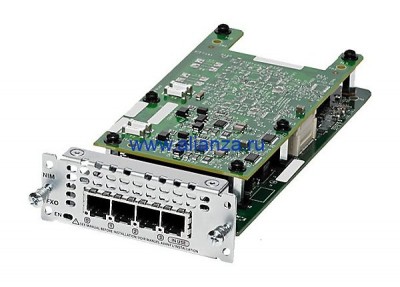Модуль Cisco NIM-4FXO 4-port Network Interface Module - FXO (Universal)