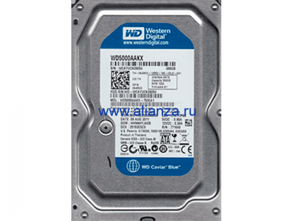 WD5000AAKX-753CA1 Жесткий диск Western Digital 500 Гб 3.5' 7200 об/мин