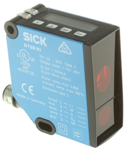 Фотоэлектрические датчики DT20-P244B Sick Distance Distance Sensor 100 → 300 mm Detection Range PNP IP65 Block Style DT20-P244B