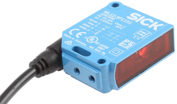 Фотоэлектрические датчики WL12-3P1151 Sick Retro-reflective Photoelectric Sensor 2 m Detection Range PNP IP69K Block Style WL12-3P1151