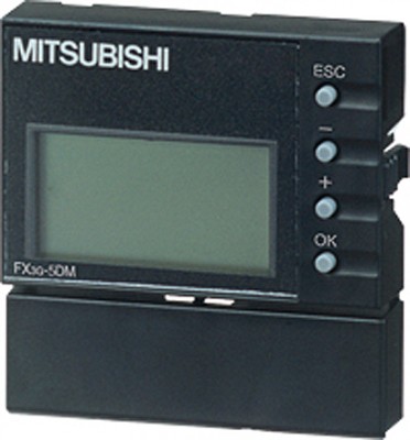 HMI дисплеи с клавиатурой FX33-5DM Mitsubishi FX3G Series, FX3GE Series Backlit STN LCD HMI Panel, 5 V dc Supply, 49.4 x 51.2 x 12 mm