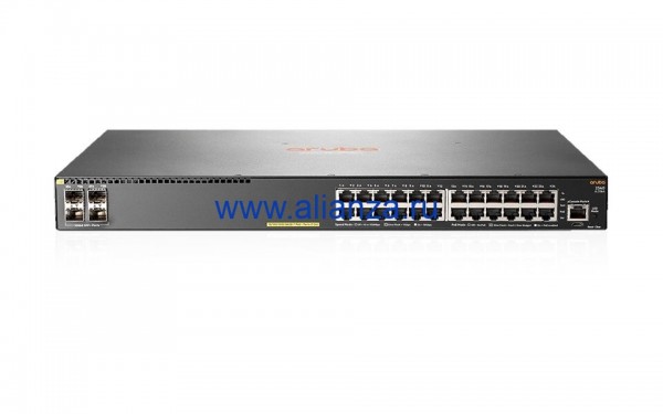 HPE JL356A - Коммутатор Aruba 2540 24G PoE+ 4SFP+ Switch (24x10/100/1000 PoE+ RJ-45 + 4x1/10G SFP+, Managed, L2, 19')