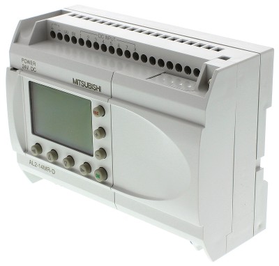 Логические модули AL2-14MR-D Mitsubishi Alpha 2 Logic Module, 24 V dc, 8 x Input, 6 x Output With Display