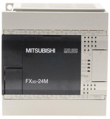 Логические модули FX3G-24MR-ES Mitsubishi FX3G Series Logic Module, 100 → 240 V ac, 14 x Input, 10 x Output Without Display