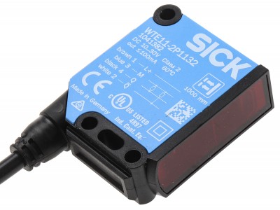 Фотоэлектрические датчики WTE11-2P1132 Sick Retro-reflective Photoelectric Sensor 40 → 1000 mm Detection Range PNP IP66, IP67 Block Style WTE11-2P1132