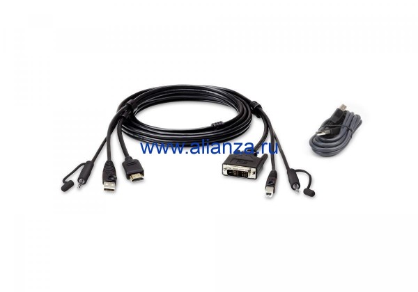 KVM кабель ATEN 2L-7D02DHX2 / 2L-7D02DHX2