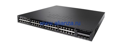 Коммутатор Cisco WS-C3650-48PQ-L Catalyst 3650 48 Port PoE 4x10G Uplink LAN Base