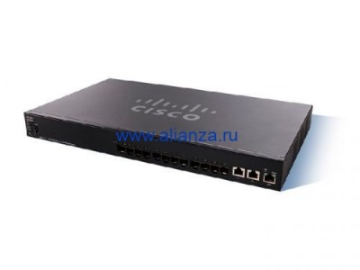 Коммутатор Cisco SX550X-12F-K9-EU 12-Port 10G SFP+ Stackable Managed Switch