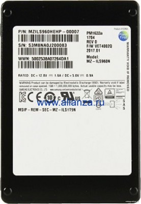 MZILS960HEHP-00007 Жесткий диск HP Enterprise 2.5' SAS