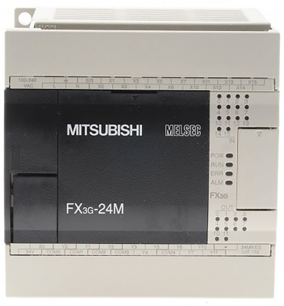 Логические модули FX3G-24MT-DSS Mitsubishi FX3G Series Logic Module, 12 → 24 V dc, 14 x Input, 10 x Output Without Display