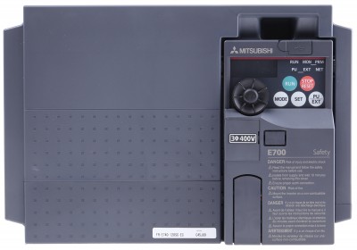 Инверторные приводы FR-E740-120SC-EC Mitsubishi FR-E740 Inverter Drive 5.5 kW, 3-Phase In, 400 V ac, 12 A, 0.2 → 400Hz Out