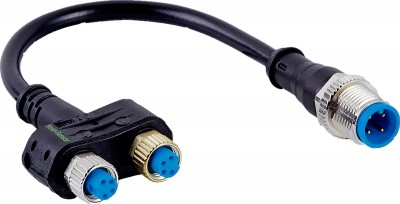 Датчики+кабели переключателя+соединители SYL-8204-G0M11-X2 Sick 2 x M12 4-Pin, 4 Pin M8 Connector 0.11m IO-Link Adapter, Distributor for use with SICK Sensor, SICK Smart Sensor