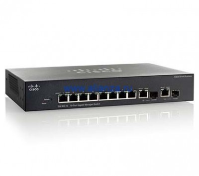 Коммутатор Cisco SG350-10MP-K9-EU 10-port Gigabit POE Managed Switch