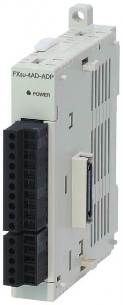 ПЛК: Модули ввода/вывода FX3U-4DA Mitsubishi MELSEC FX PLC I/O Module 4 Outputs 0 → 20 mA 5 V dc, 24 V dc, 90 x 55 x 87 mm